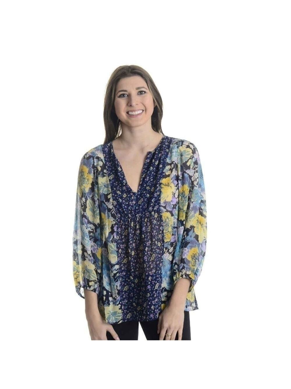 NEW Joie Thistle Floral Print Silk Blouse